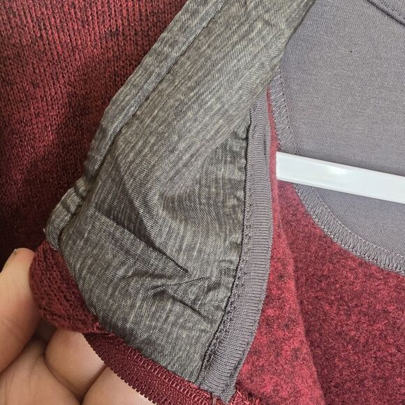 Wrangler Authentics Men's Size 2XL Dark Red 1/4 Zip Pullover Sweater - Picture 7 of 13